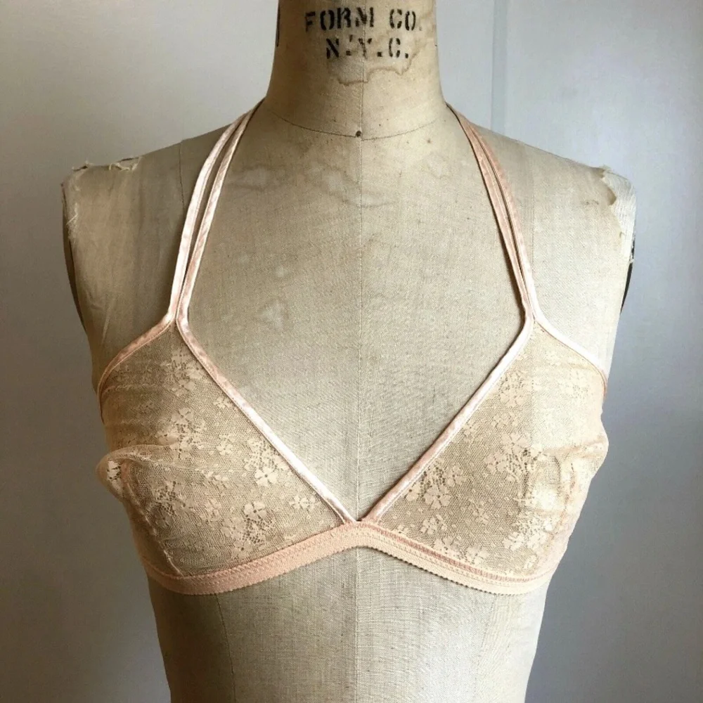 VINTAGE EYRS PARIS LACE BRA MADE IN FRANCE I. MAGNIN & CO ERES - Picture 2 of 10